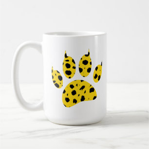 Cheetah Paw Print Kaffeetasse