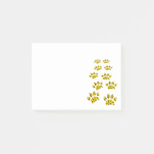 Cheetah Paw Print Post-it Klebezettel
