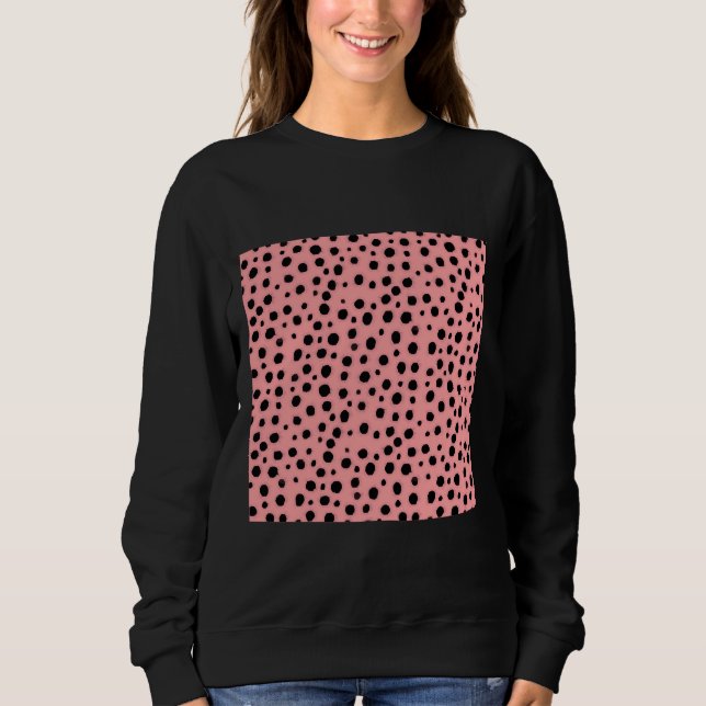Cheetah Pink Pattern Sweatshirt (Vorderseite)