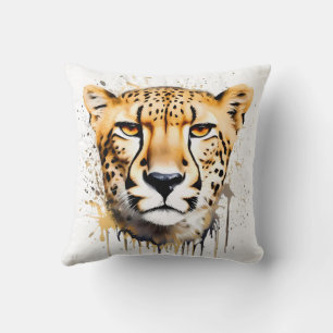 Cheetah Portrait Cushion Kissen