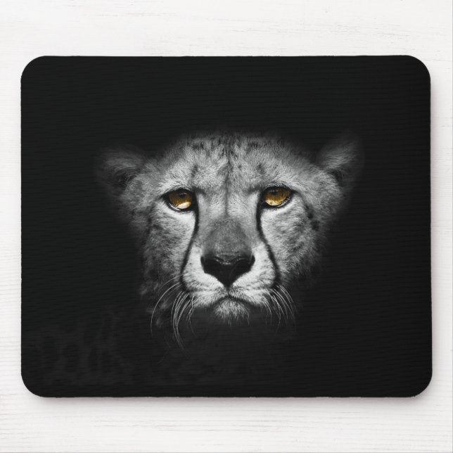 Cheetah Portrait Mouse Pad Mousepad (Vorne)
