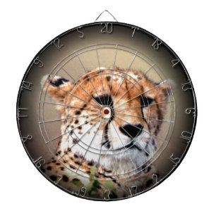 Cheetah Portrait, Vollmond: Die Gnade der Natur Dartscheibe