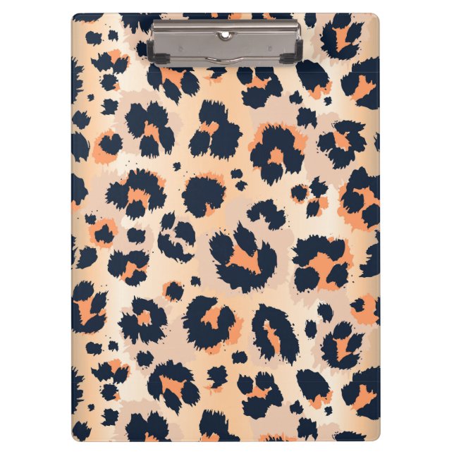 Cheetah Print Klemmbrett (Vorderseite)