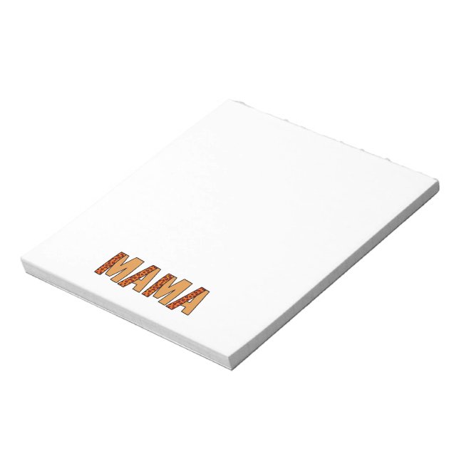 Cheetah Print Leopard Mama Notizblock (Rotiert)