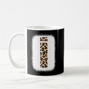 Cheetah Print Letter I Initial Letter I Leopard B Kaffeetasse