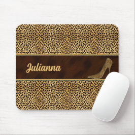 Cheetah Print mit Stiletto Heel Mousepad