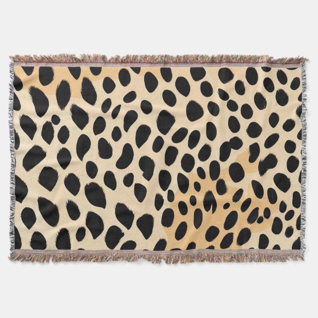 Cheetah Print Pattern Decke (Vorderseite)
