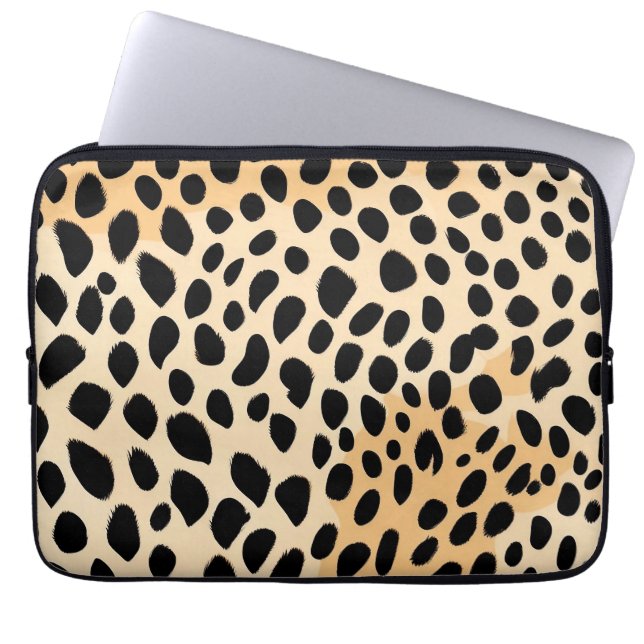 Cheetah Print Pattern Laptopschutzhülle (Vorderseite)