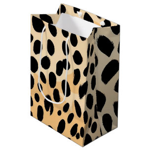 Cheetah Print Pattern Mittlere Geschenktüte