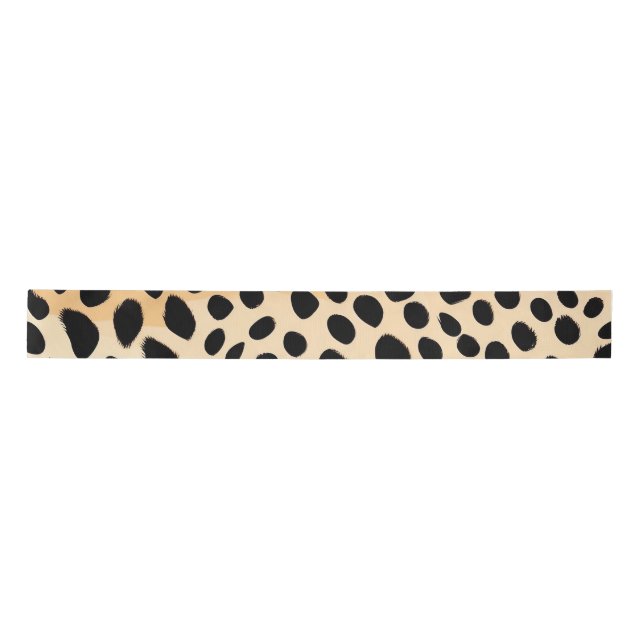 Cheetah Print Pattern Satinband (Vorderseite)