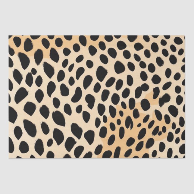 Cheetah Print Pattern Seidenpapier (Vorderseite)