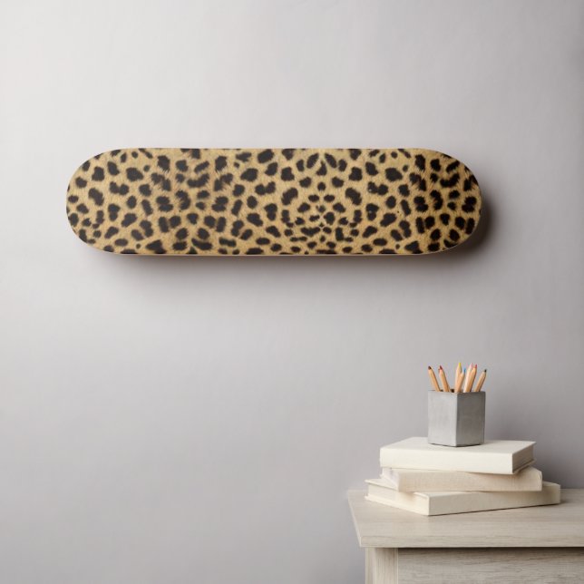 Cheetah Print Skateboard (Wandkunst (Horz))