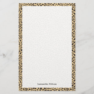 Cheetah Print Stationierung Briefpapier