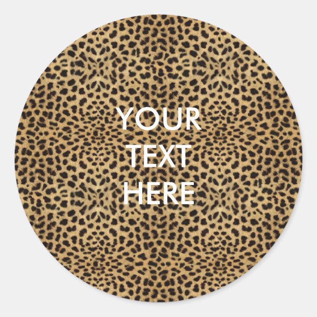 Cheetah Print Sticker (Vorderseite)