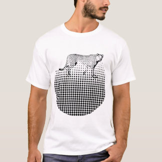 Cheetah-Punkt-abstrakter Entwurf T-Shirt