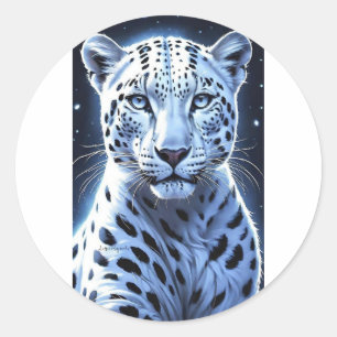 Cheetah Runder Aufkleber