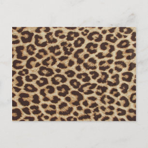 Cheetah Skin Print Postkarte
