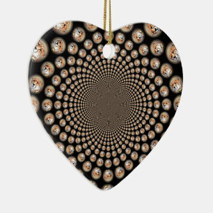 Cheetah Spin Schauspiel – Katzenspektakel: Farbenf Keramikornament