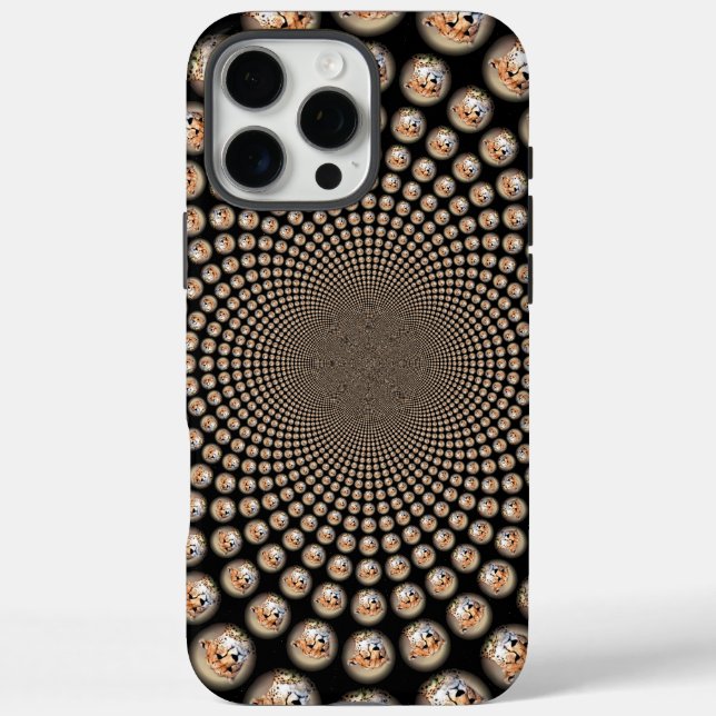 Cheetah Spin Spectacle - Feline Frenzy: Farbenfroh Case-Mate iPhone Hülle (Rückseite)