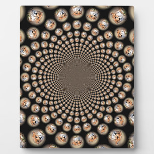 Cheetah Spin Spectacle - Feline Frenzy: Farbenfroh Fotoplatte