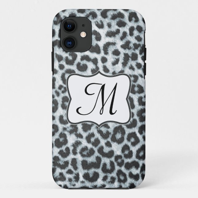 Cheetah Spot Animal Print Monogram IPHONE 5 Case (Rückseite)