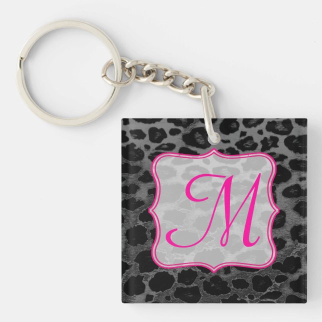 Cheetah Spot Animal Print Wild Cat Safar Schlüssel Schlüsselanhänger (Vorderseite)