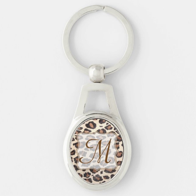 Cheetah Spot Animal Print Wild Digital Key Chain Schlüsselanhänger (Vorderseite)