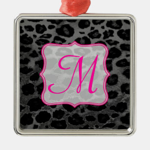 Cheetah Spot Tierpräparat Monogramm Initialverzier Ornament Aus Metall