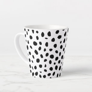 Cheetah Spots Schwarz-weiß Milchtasse