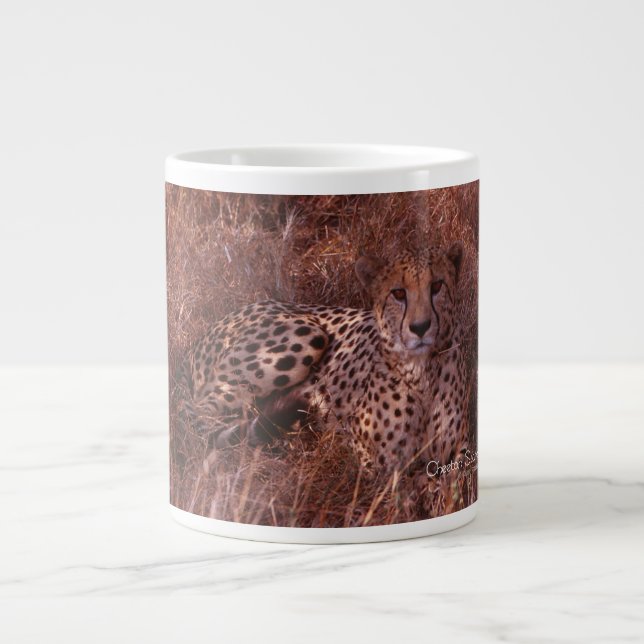 Cheetah Stare Jumbo-Tasse (Vorderseite)