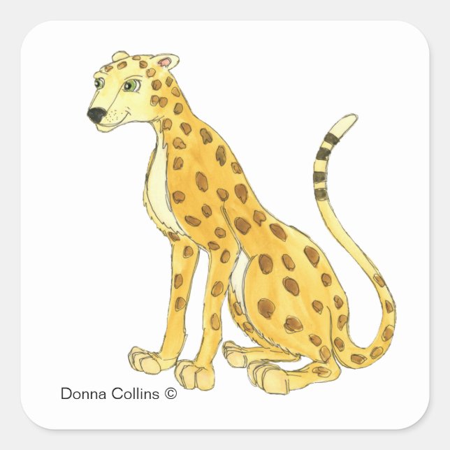 Cheetah Sticker (Vorderseite)