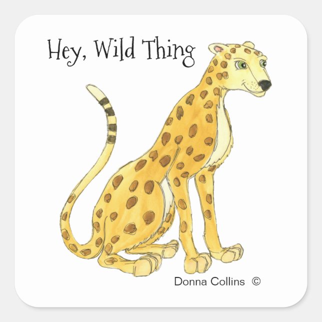 Cheetah Sticker (Vorderseite)