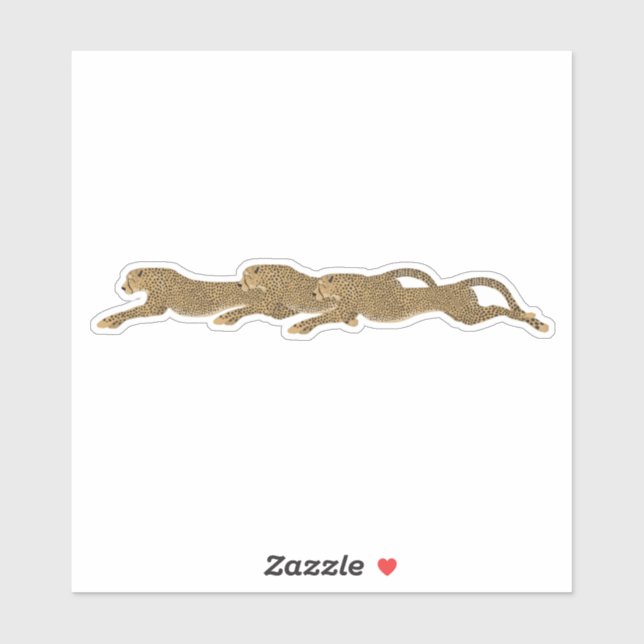 Cheetah Stickers Aufkleber (Blatt)