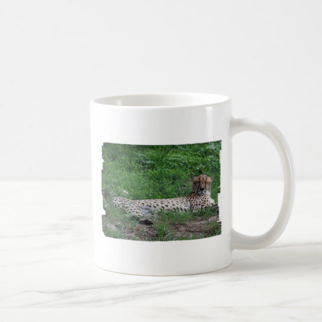 Cheetah-stillstehende Kaffee-Tasse Tasse (Rechts)