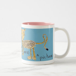 Cheetah-Tasse Zweifarbige Tasse