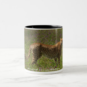 Cheetah-Tasse Zweifarbige Tasse