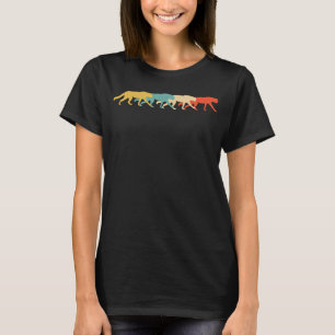 Cheetah Vintag Retro Cougar Canine 60er 70er T-Shirt