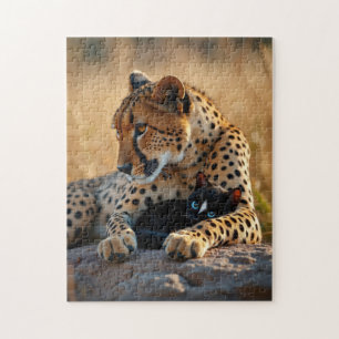 Cheetah-Wächter, Kitten-Herz Puzzle