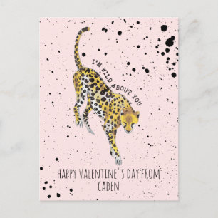 Cheetah Wild über Sie Unterricht Valentine Postkarte