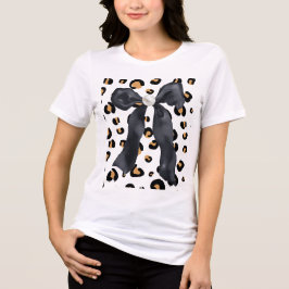 Cheetah with a Bow Tri-Blend Shirt