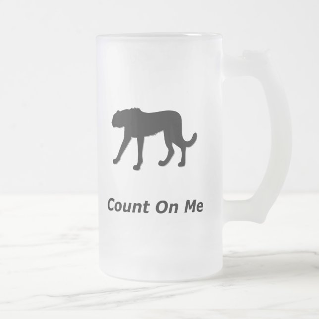 Cheetah zählt auf mich mattglas bierglas (Rechts)