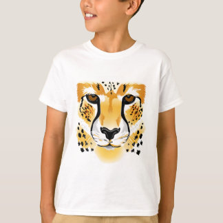 Cheetahgesichts-Cartoon scherzt Shirt
