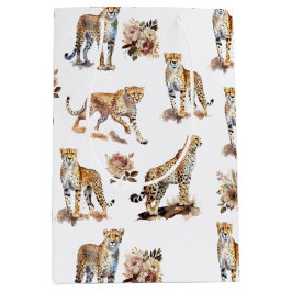Cheetahs Floral Mittlere Geschenktüte