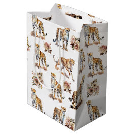 Cheetahs Floral Mittlere Geschenktüte