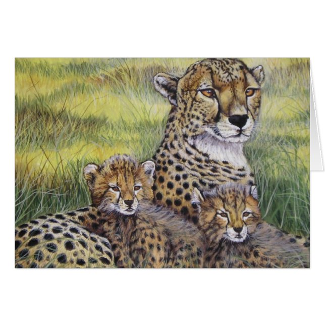 "Cheetha mit CUB " (Vorderseite (Horizontal))