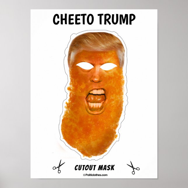 Cheeto Trump Halloween Mask Poster (Vorne)
