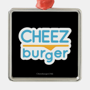 Cheezburger Logo (Farbe) Silbernes Ornament