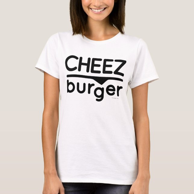 Cheezburger Logo (Schwarzes) T-Shirt (Vorderseite)
