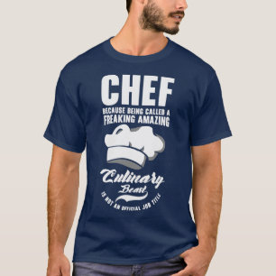 Chef Beast Kulinarische Kunst Kochen Backen Mahlze T-Shirt