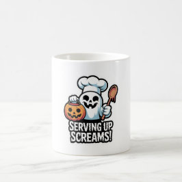 Chef Boo – Spooky Cute Halloween Ghost Spoon Kaffeetasse
